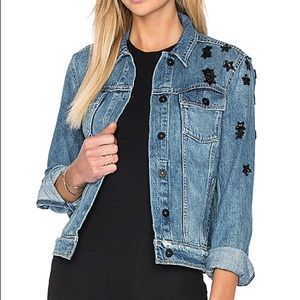 PAIGE Embellished Rowan Denim Jacket XS
